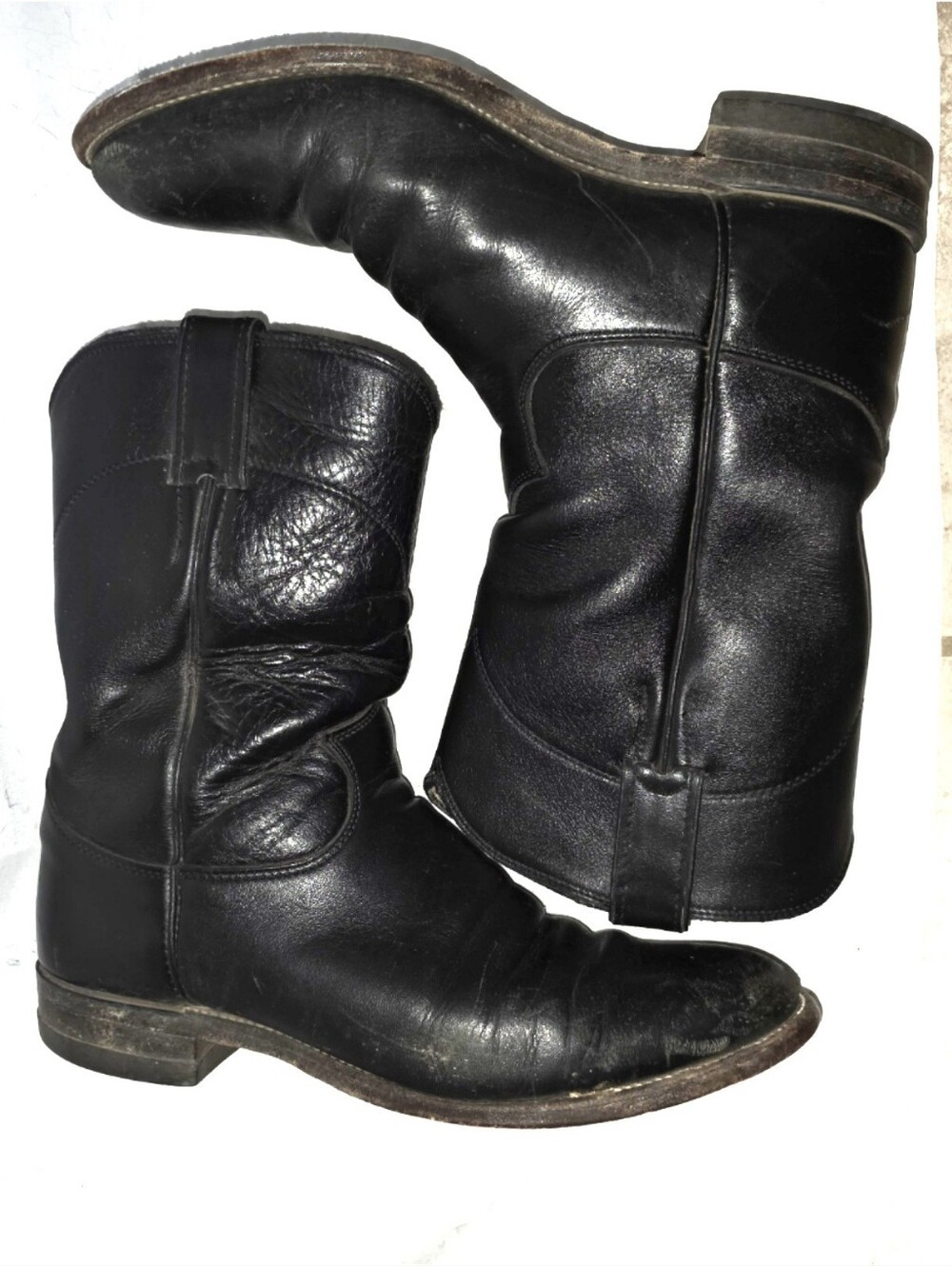Men's Vintage JUSTIN Western Roper Boots 8.5